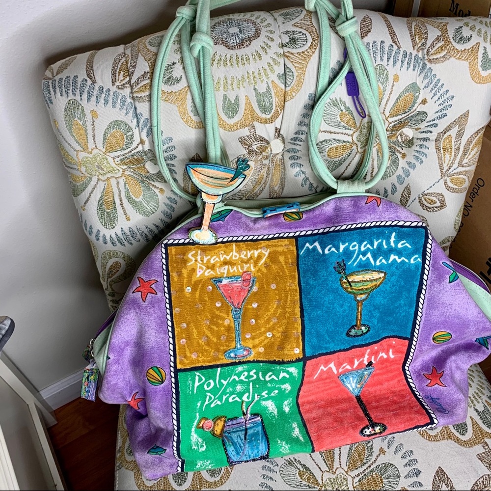 Quasby Novelty Margarita Martini Drinks Purse Bag - Picture 1 of 5